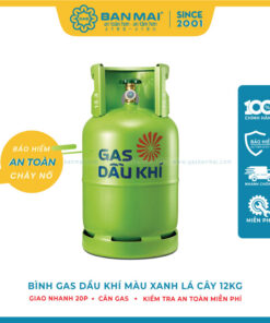 Bình Gas Dầu Khí 12kg Màu Xanh Lá