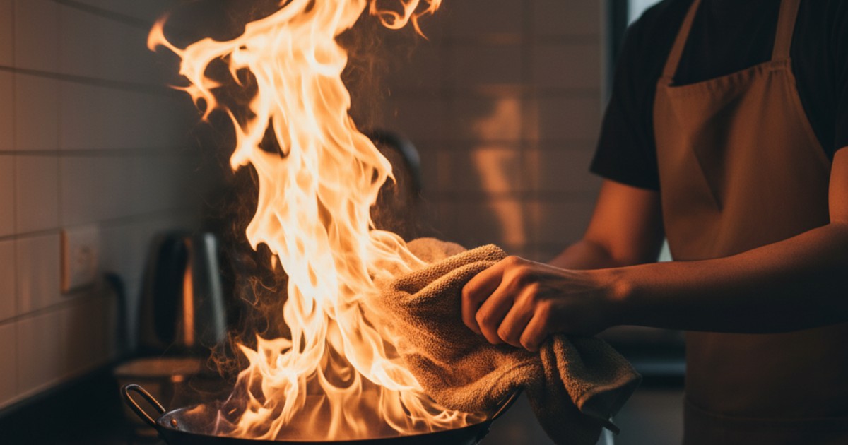 Cách xử lý an toàn khi bếp ga bị bùng lửa