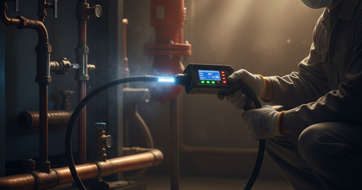 Sử dụng thiết bị chuyên dụng để phát hiện rò rỉ gas