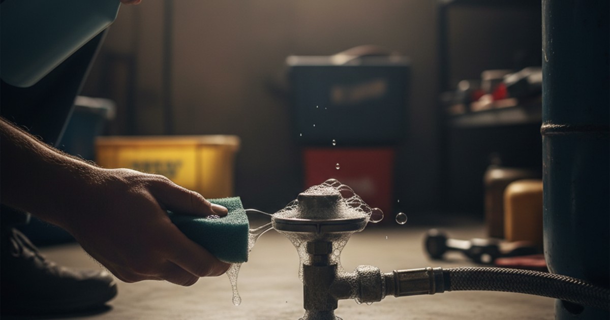 cách kiểm tra rò rỉ gas