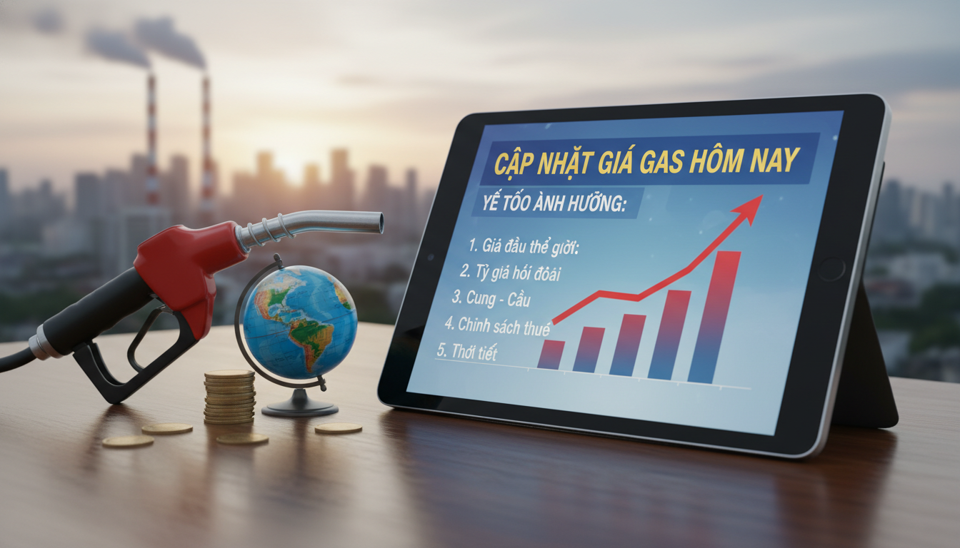 Cập nhật giá gas hôm nay và những yếu tố ảnh hưởng