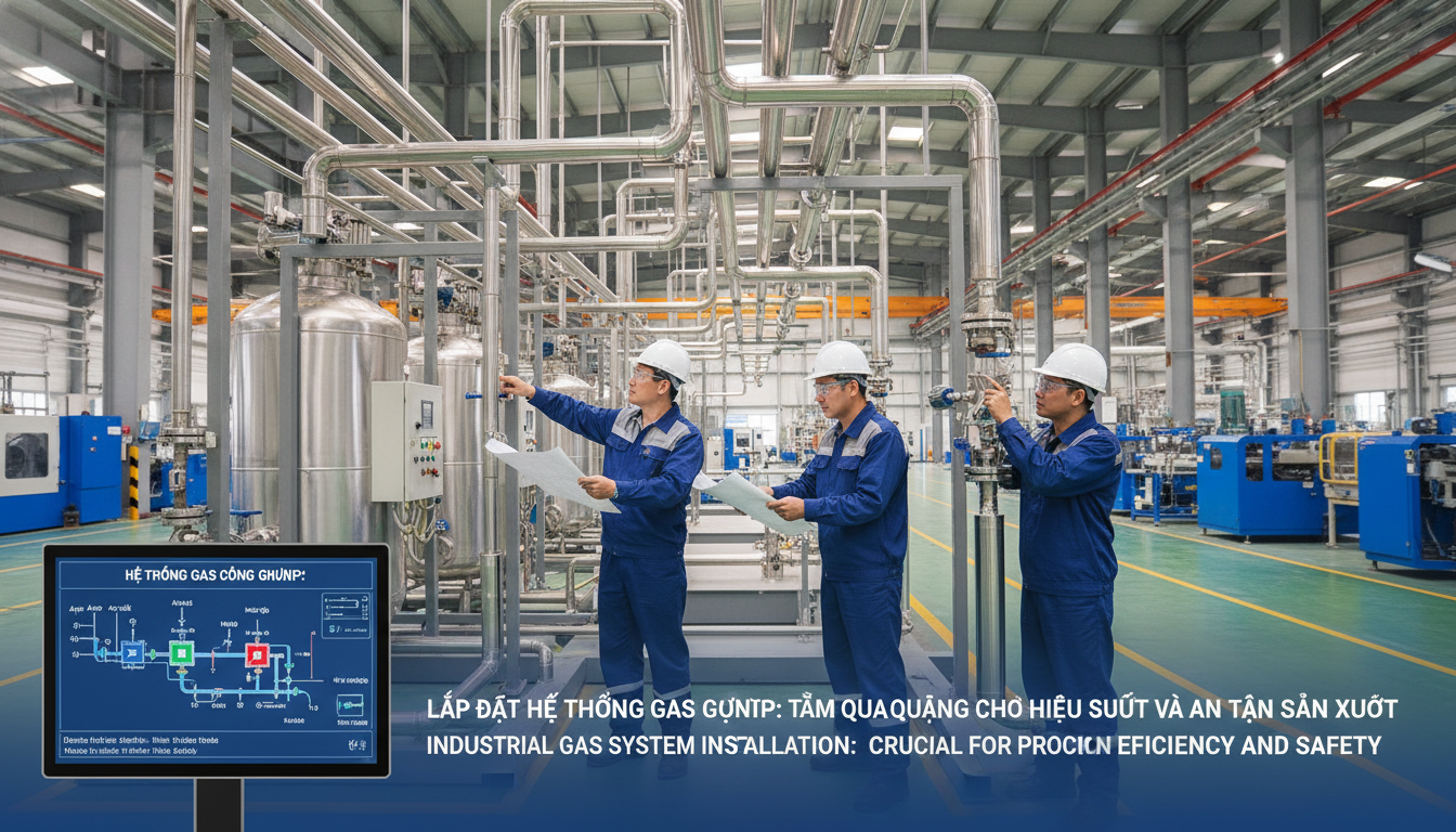 Lắp đặt hệ thống gas công nghiệp là gì và tầm quan trọng