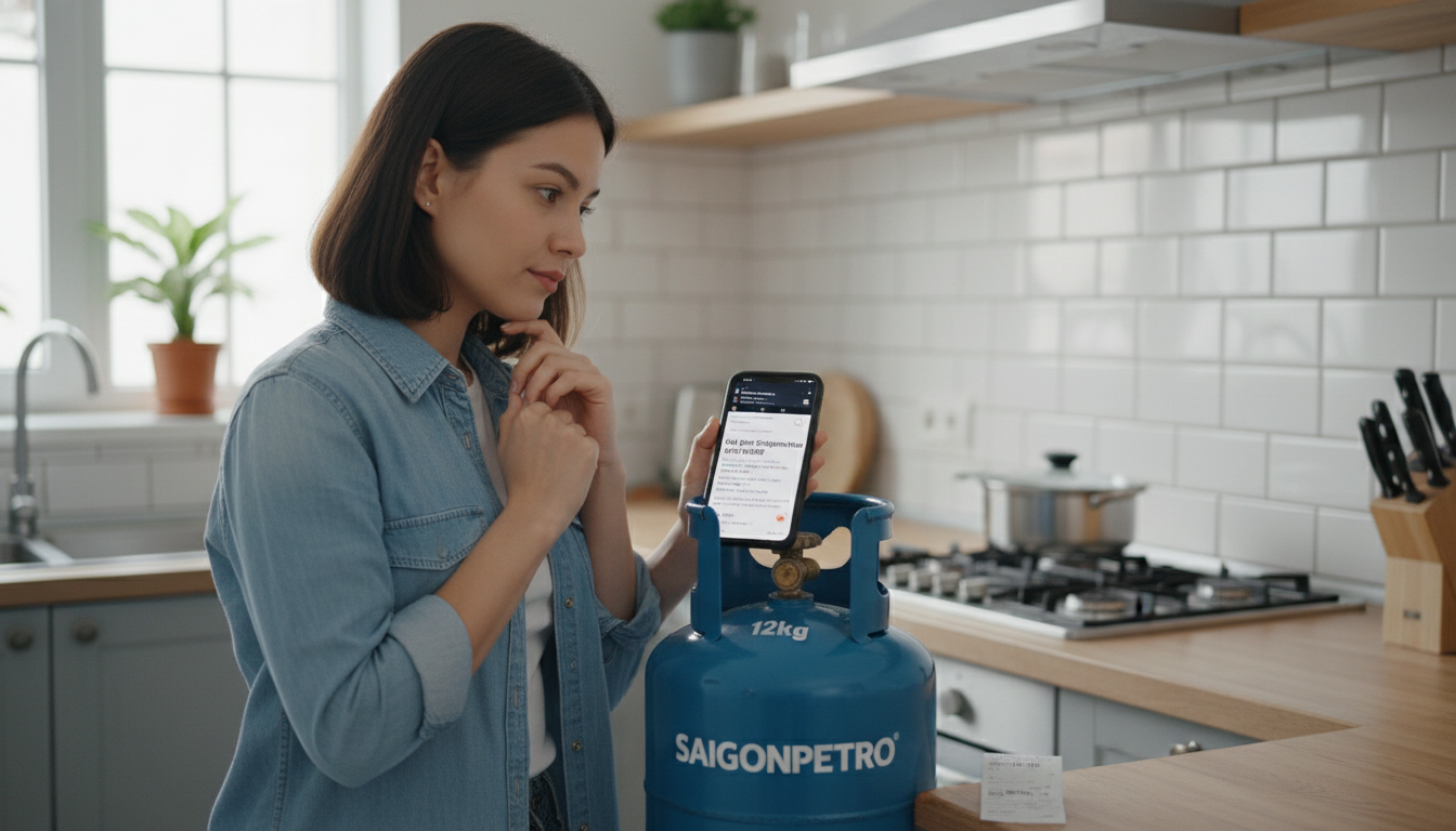 Giá gas SaigonPetro bao nhiêu tiền một bình