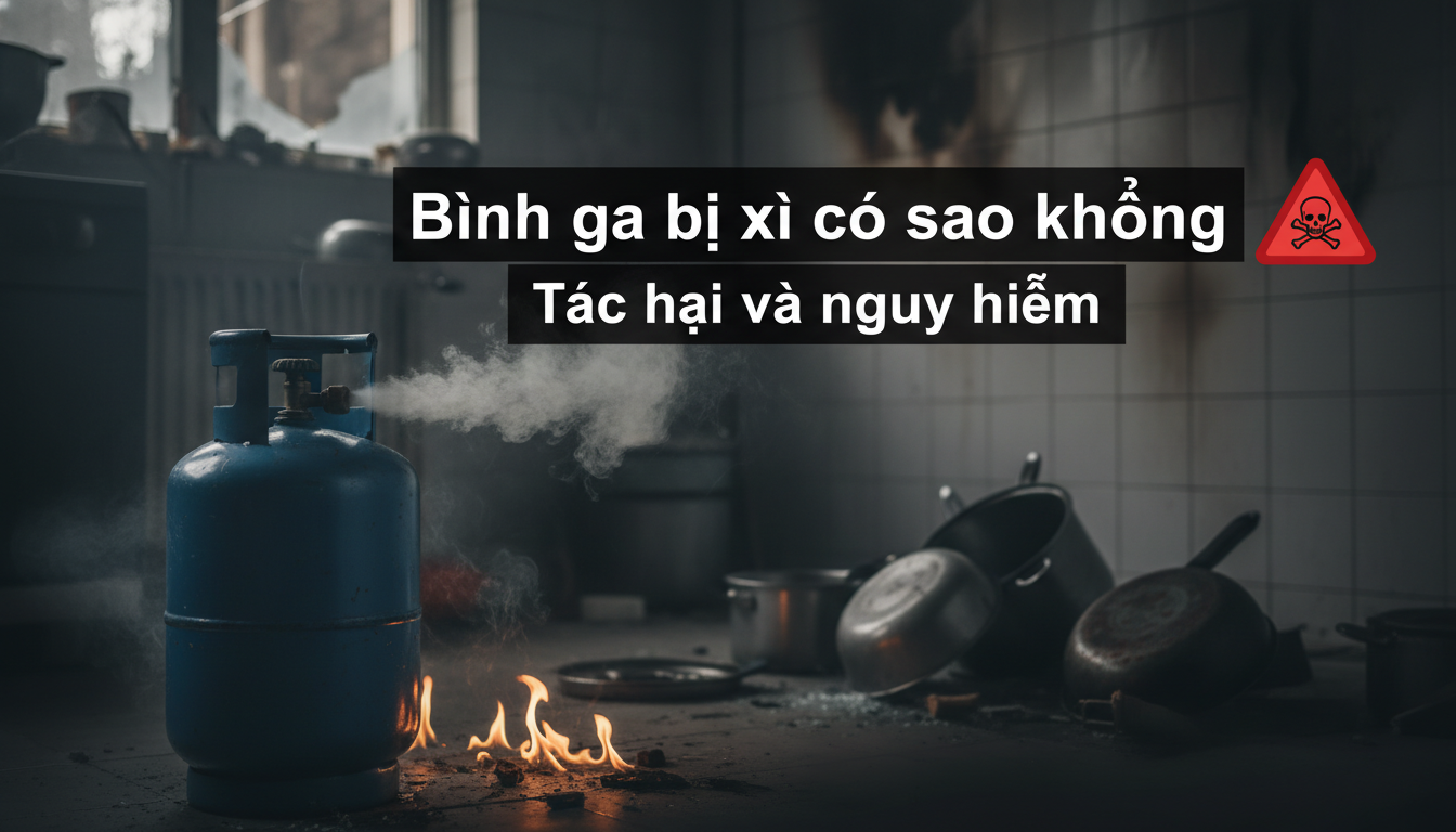 Bình gas mini bị xì phải làm sao
