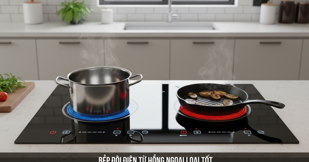 bếp đôi điện từ hồng ngoại loại nào tốt