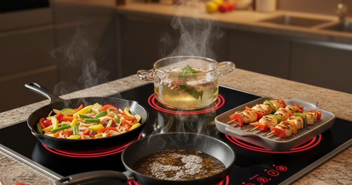 Các Chế Độ Nấu Của Bếp Hồng Ngoại Phổ Biến Nhất
