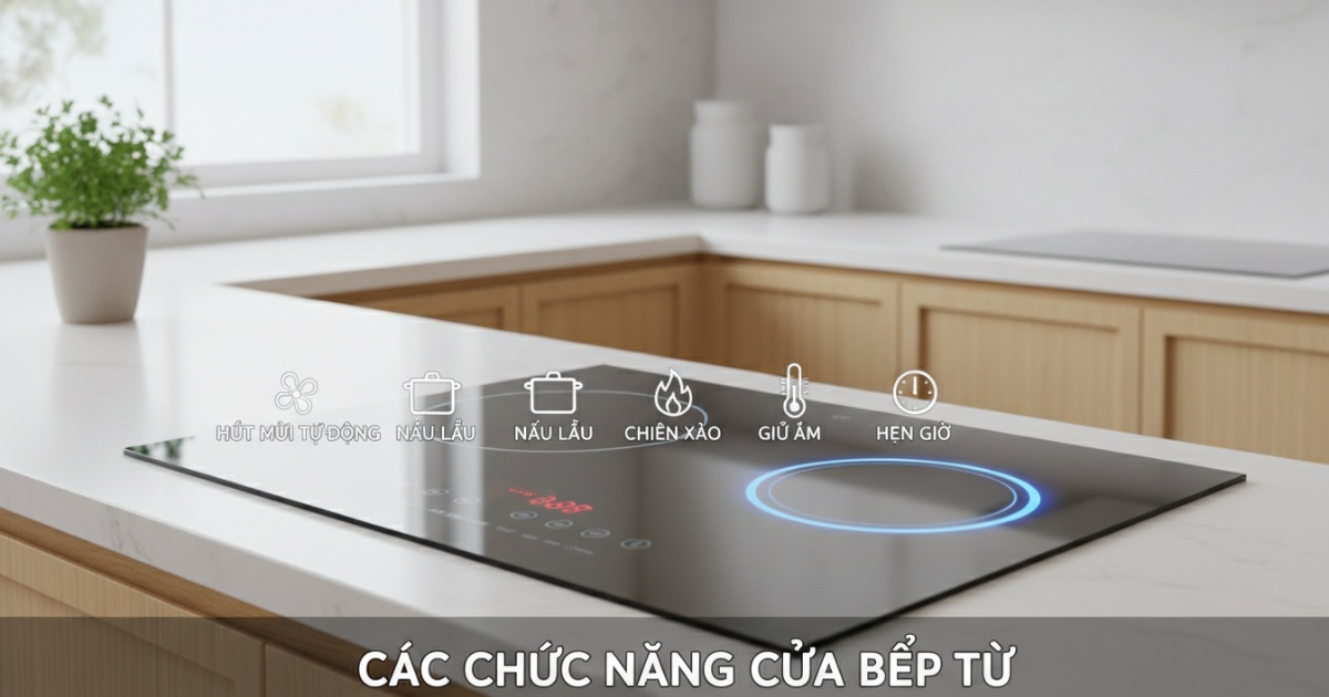 các chức năng của bếp từ