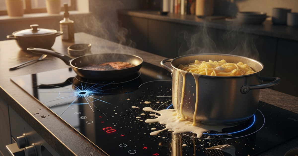 Các lỗi e thường gặp ở bếp từ