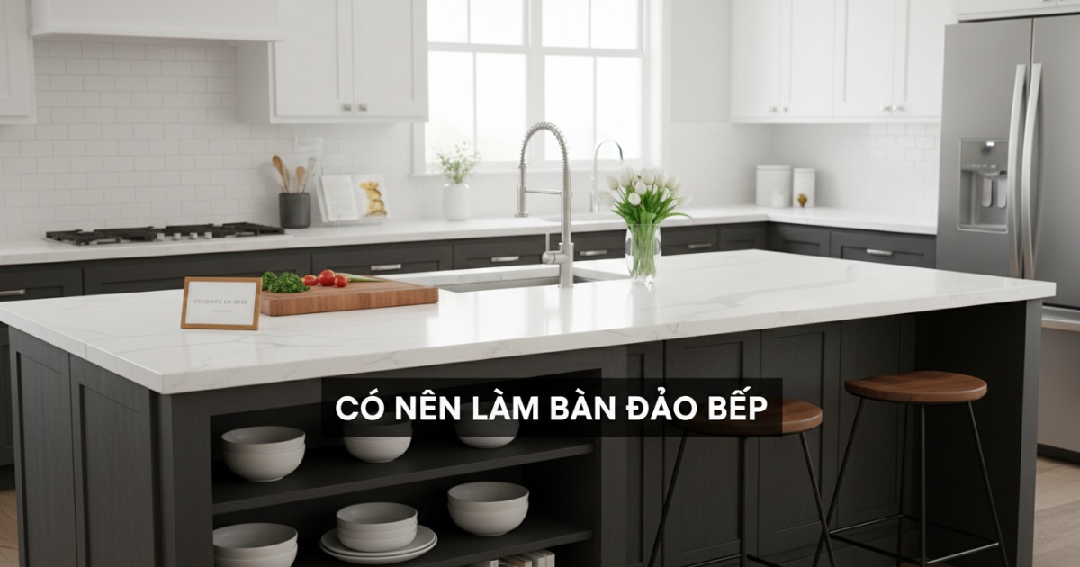 có nên làm bàn đảo bếp