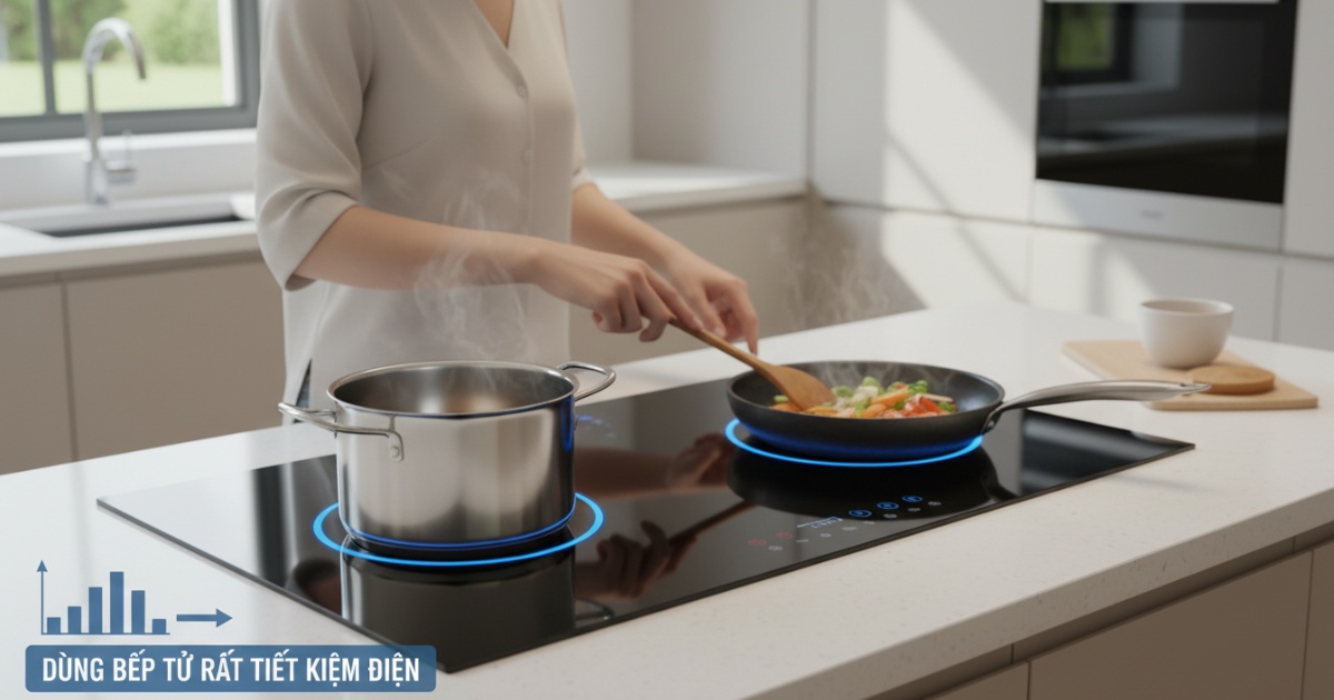 dùng bếp từ có tốn điện không
