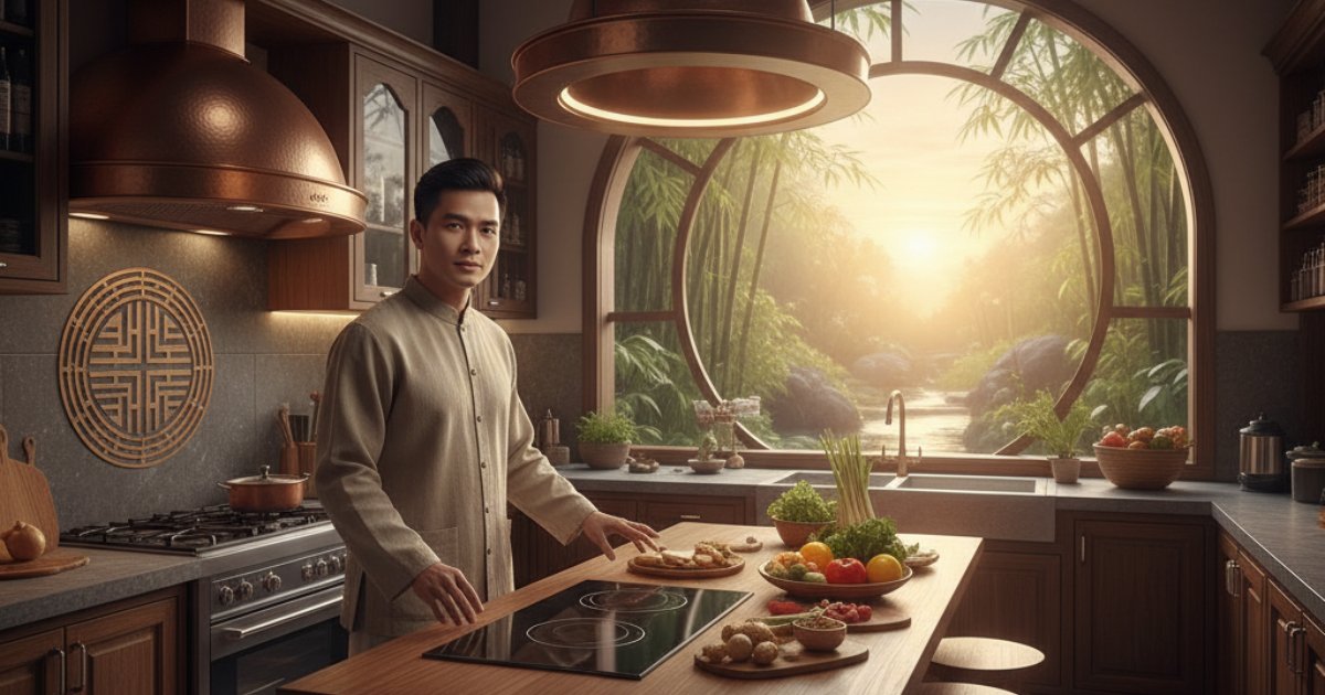 Hướng bếp tốt cho nam mạng tuổi Nhâm Thân 1992