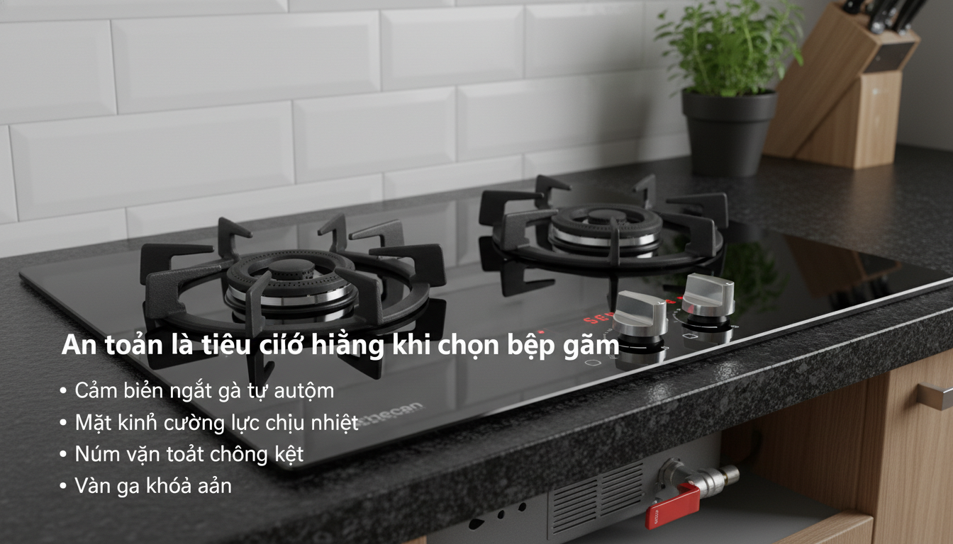 bếp ga âm có tốn ga không