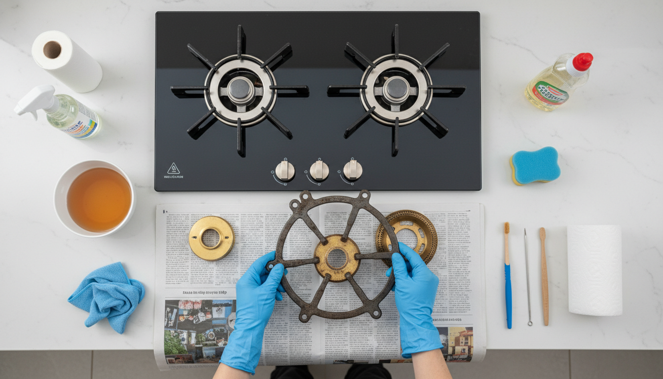 Các bước chuẩn bị trước khi vệ sinh bếp ga
