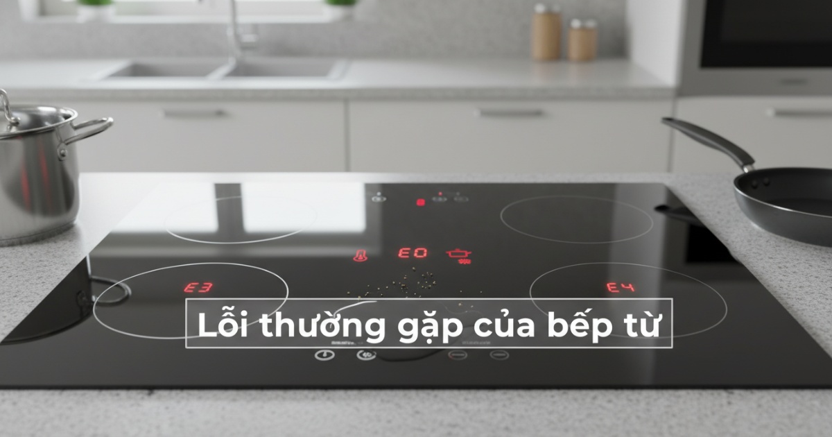 lỗi thường gặp của bếp từ
