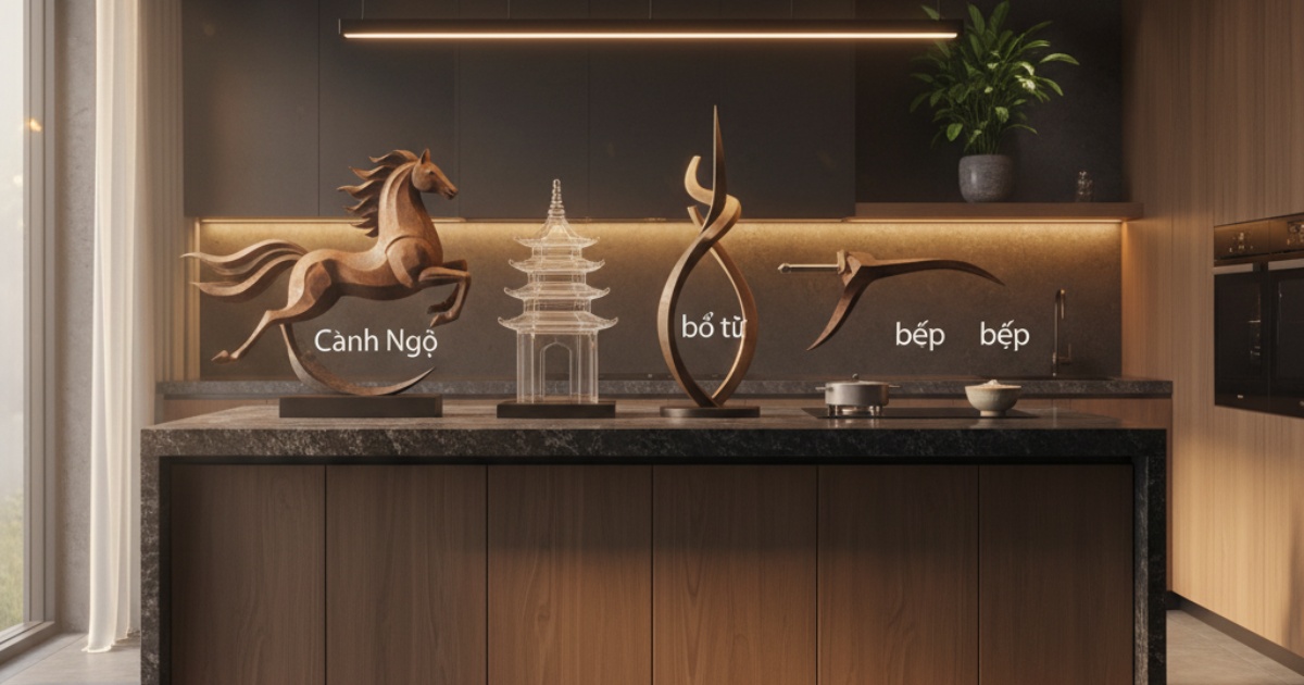Lưu ý quan trọng khi bố trí không gian bếp tuổi Canh Ngọ