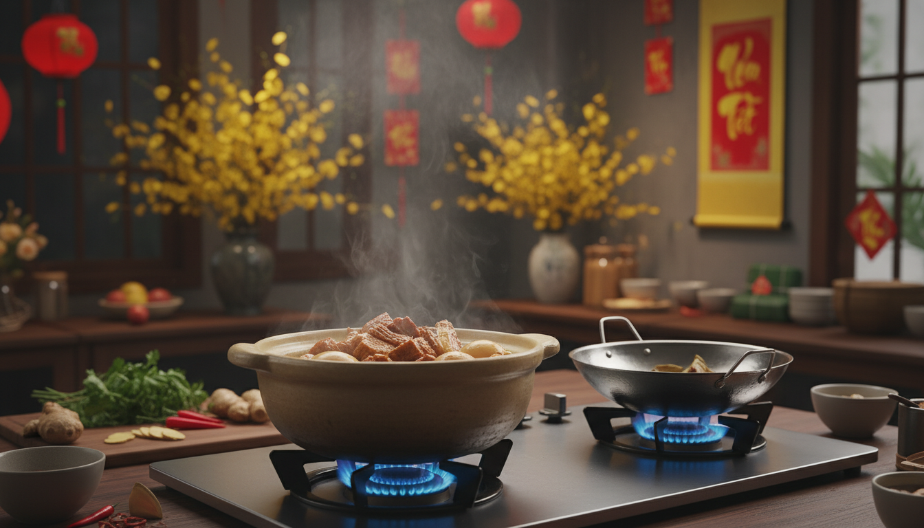 Nhu cầu sử dụng gas tăng cao dịp Tết