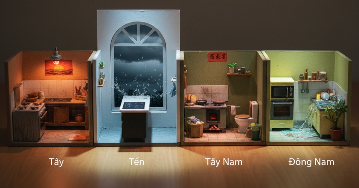 Những hướng bếp xấu cần tránh cho tuổi Nhâm Thân
