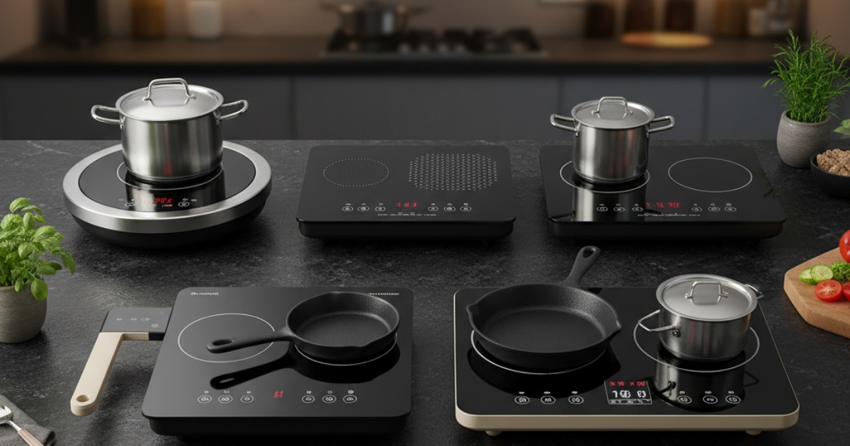 Những mẫu bếp điện từ mini phổ biến hiện nay