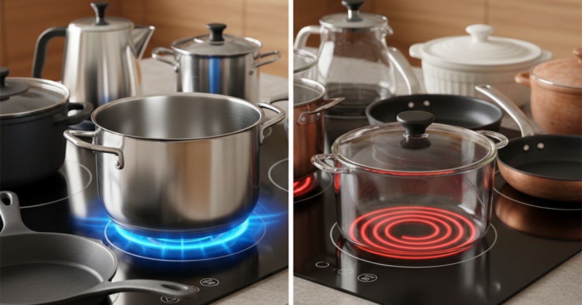 Phân biệt bếp hồng ngoại và bếp từ về khả năng kén nồi