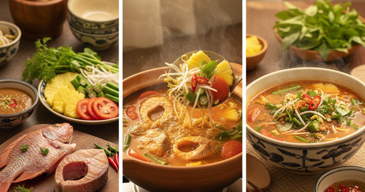 Hướng dẫn các bước thực hiện món cá diêu hồng nấu canh chua