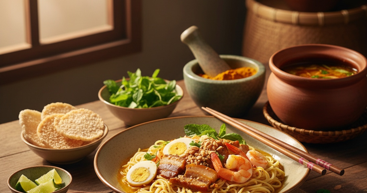 Hướng dẫn cách nấu Mì Quảng tại nhà đậm đà nhất Hướng dẫn cách nấu Mì Quảng tại nhà đậm đà nhất
