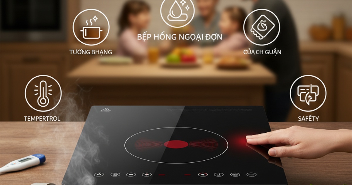 Tiêu chí xác định bếp hồng ngoại đơn loại nào tốt cho gia đình