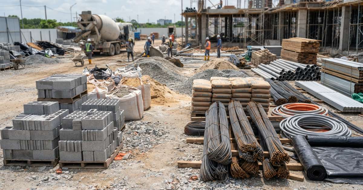nguyên vật liệu xây dựng