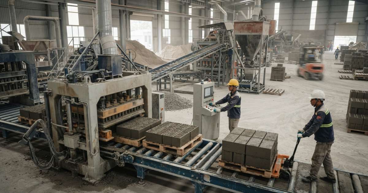 sản xuất vật liệu xây dựng