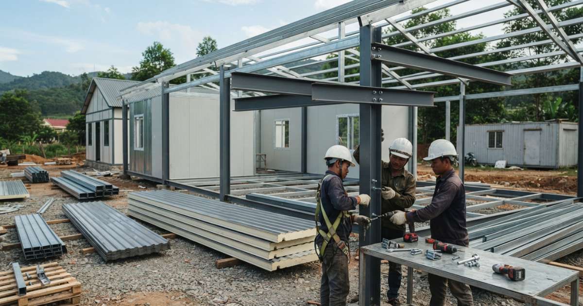 vật liệu làm nhà tiền chế