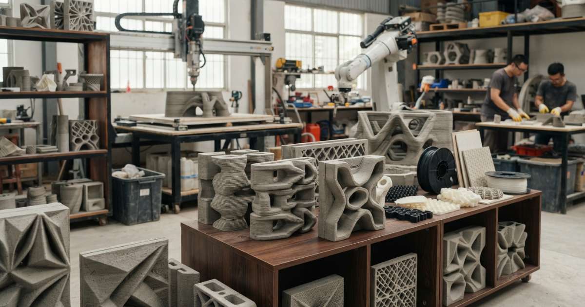 vật liệu xây dựng 3d