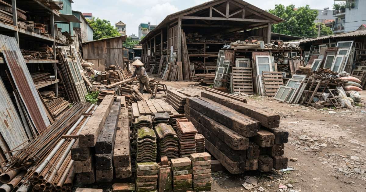 vật liệu xây dựng cũ